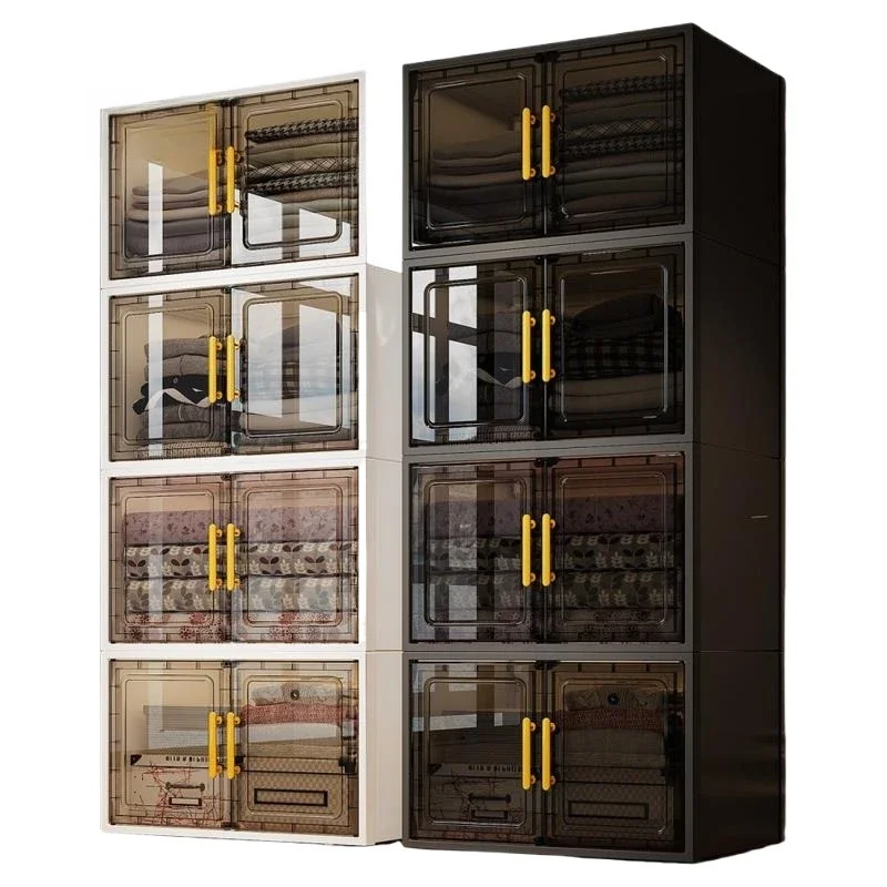 German thickened storage shelves, multi-layer household lockers, bedroom, living room clothes plastic