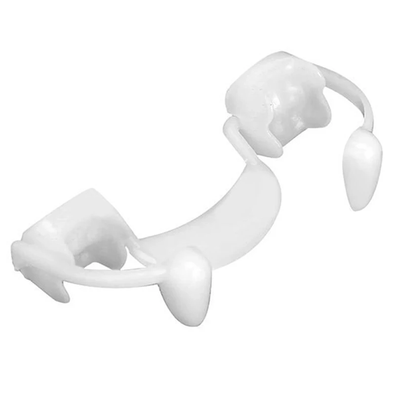 1Pcs Halloween Retractable Fangs Holiday Party Masquerade Cosplay Props Zombie Teeth Little Tiger Vampire Denture Braces
