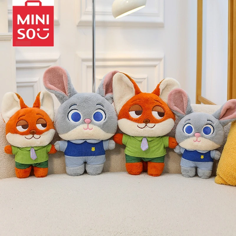 Zootopia Animale Peluche Judy Hopps Fox Nick Wilde Bambola Zootropolis Personaggio Peluche Regalo per Bambini Appassionati di Film