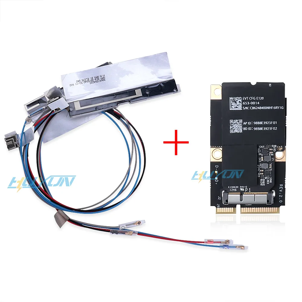 BCM94360CD WIFI Bluetooth 4.0 Dual Band Card+Adapter Card+Antenna For 2013 21.5