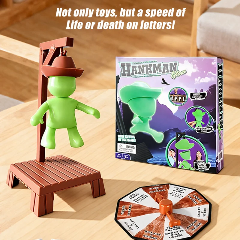 

Cowboy Magnetic Guessing Game (Gallows), Mystery Guessing Game, Guessing Game Before Hank Falls Down, Board Game with Puppet