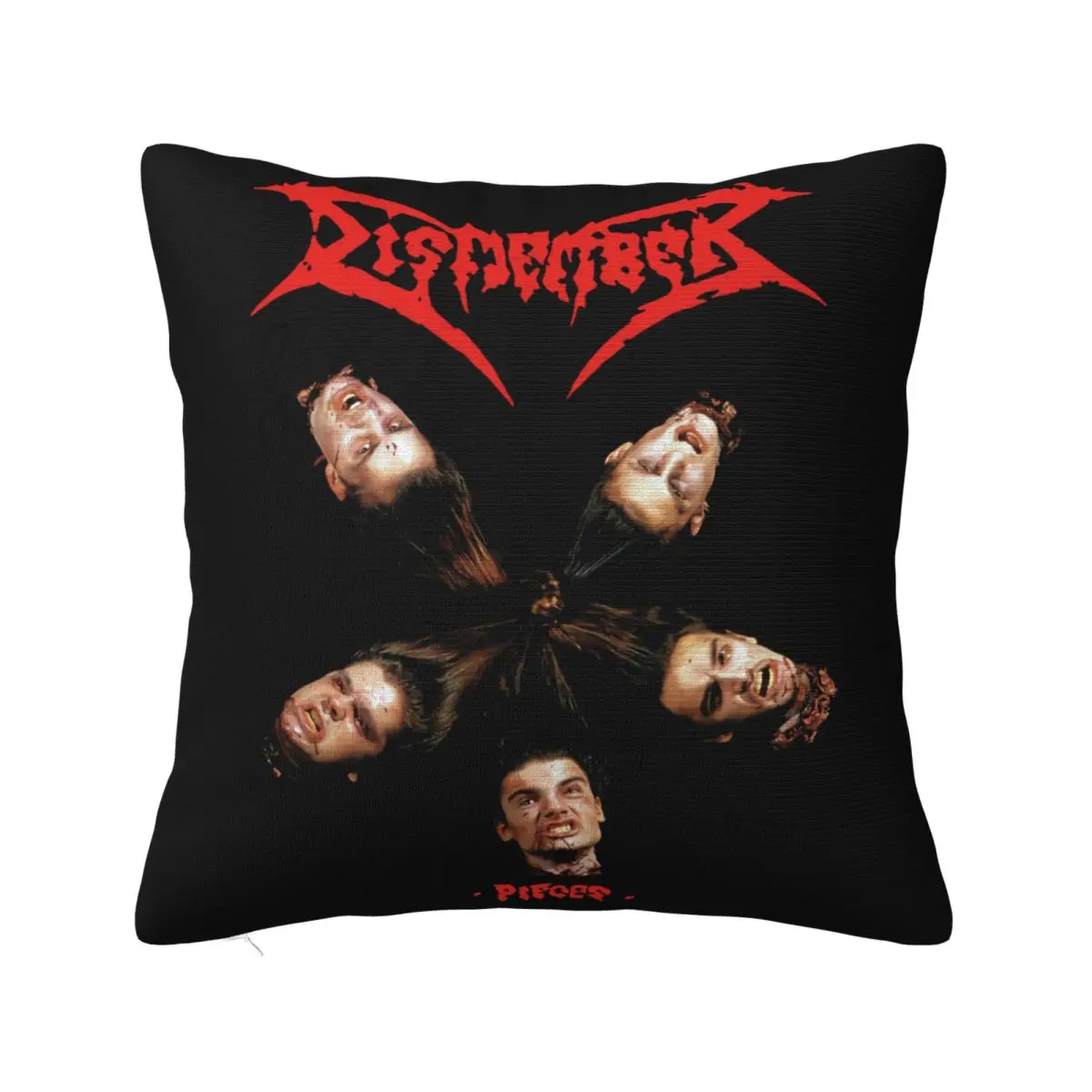 Dismember Pieces S Death Metal Band Cute Lowest Price New Arrival Beautiful Science Stylish Leisure Basic Dj Pillow Case