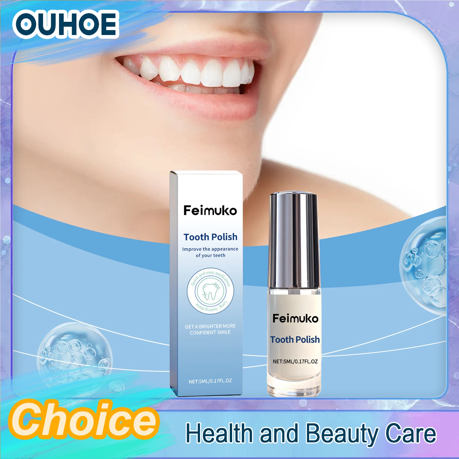 Teeth Whitening Paint Reduce Yellowing Remove Tooth Pigments Stains Freshen Breath Natural Brightening Mild Tooth Polish Paint