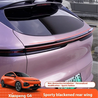 For 24-25 XPeng G6 Car Sports Tail Wing Spoiler Decoration Wings Rear Exterior Parts black warrior decorative ABS Accessories