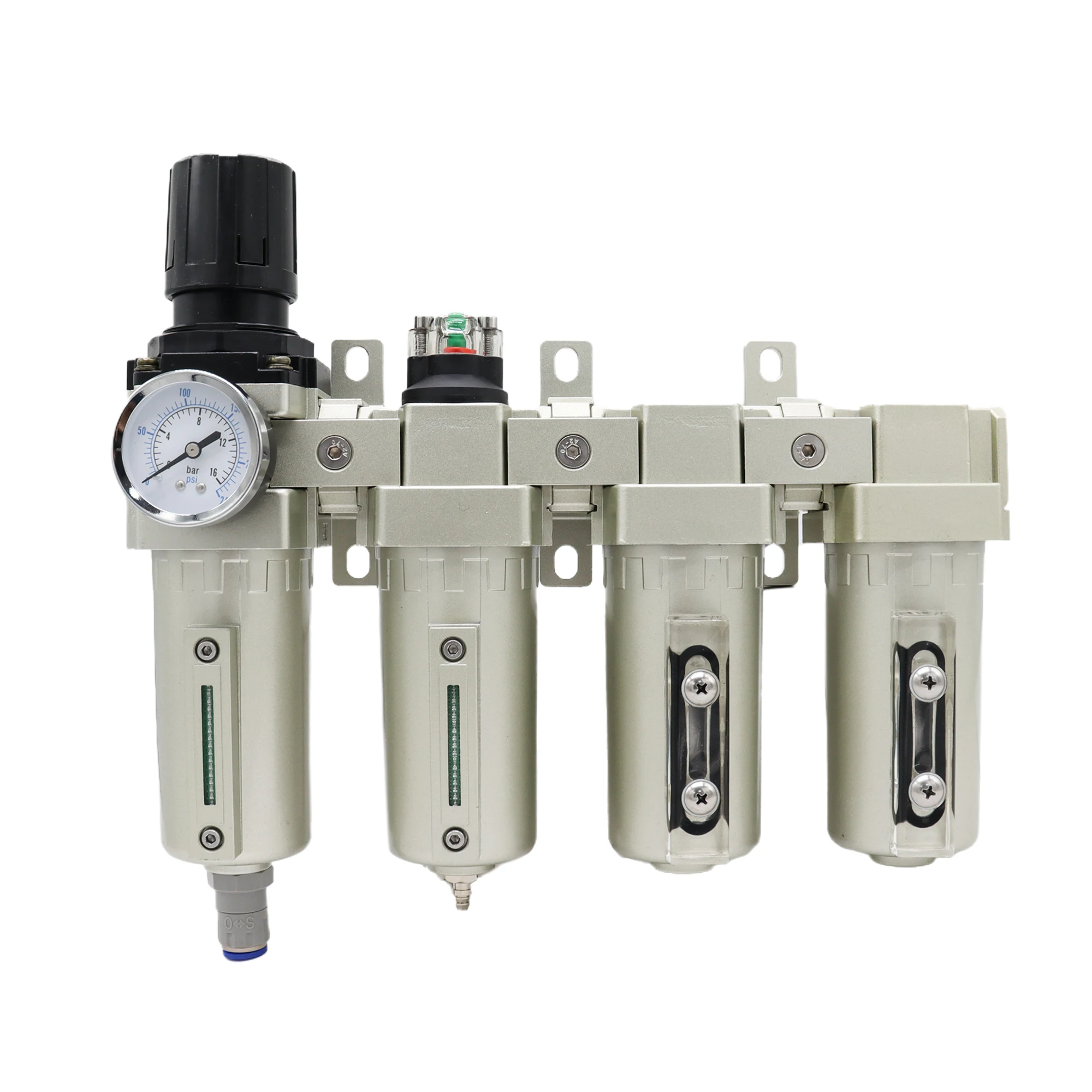 

Compressed Air Filter Regulator Lubricator (F.R.L.) Combination for Pneumatic Systems