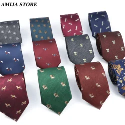 Brand New Men's 8CM Tie Classic Fashion Neckties Luxury Gift For Man Jacquard Woven Accessories Daily Wear Cravat Wedding Party