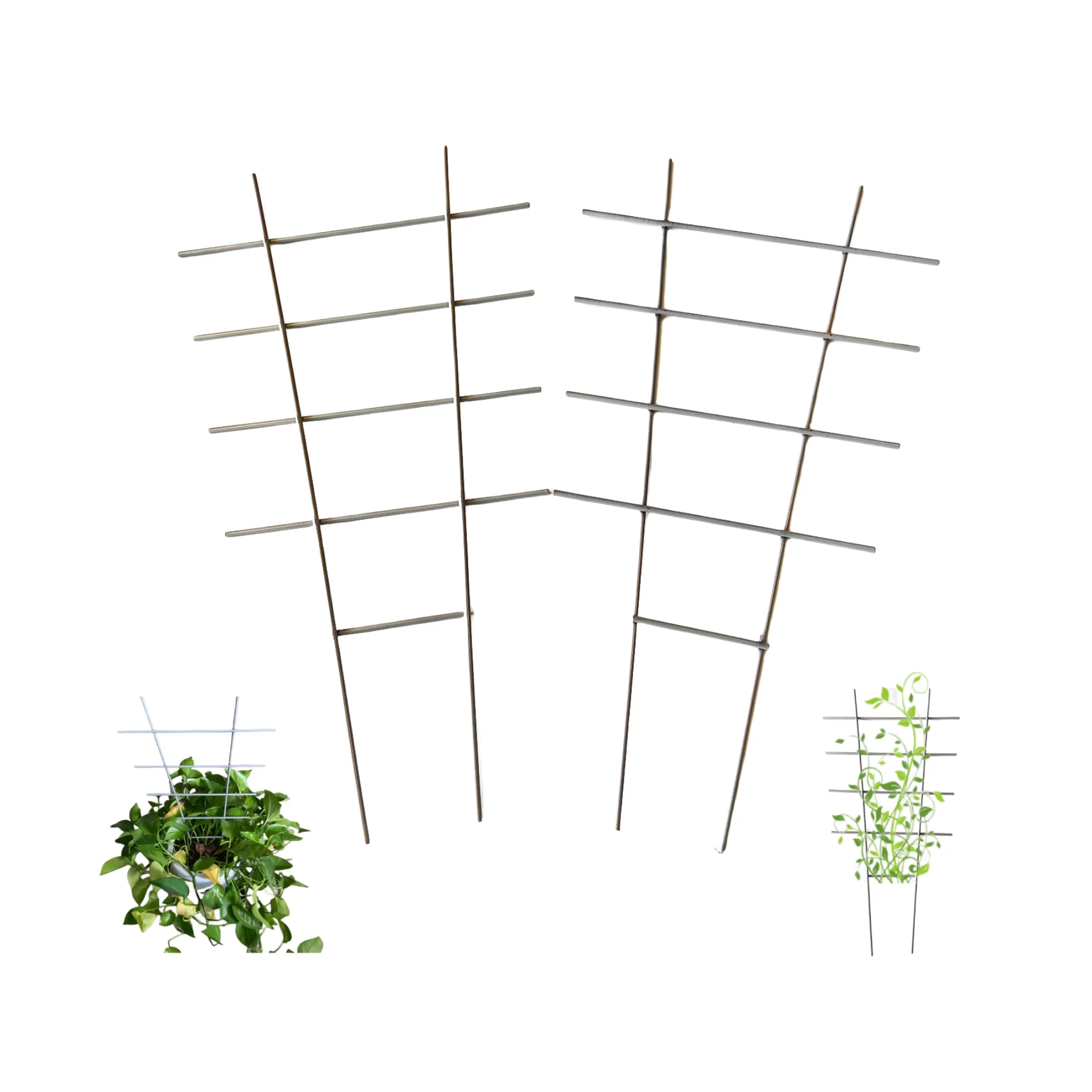 

2pc Plant Climbing Trellis DIY Garden Flower Stand Plastic Mini Superimposed Potted Plant Vines Support