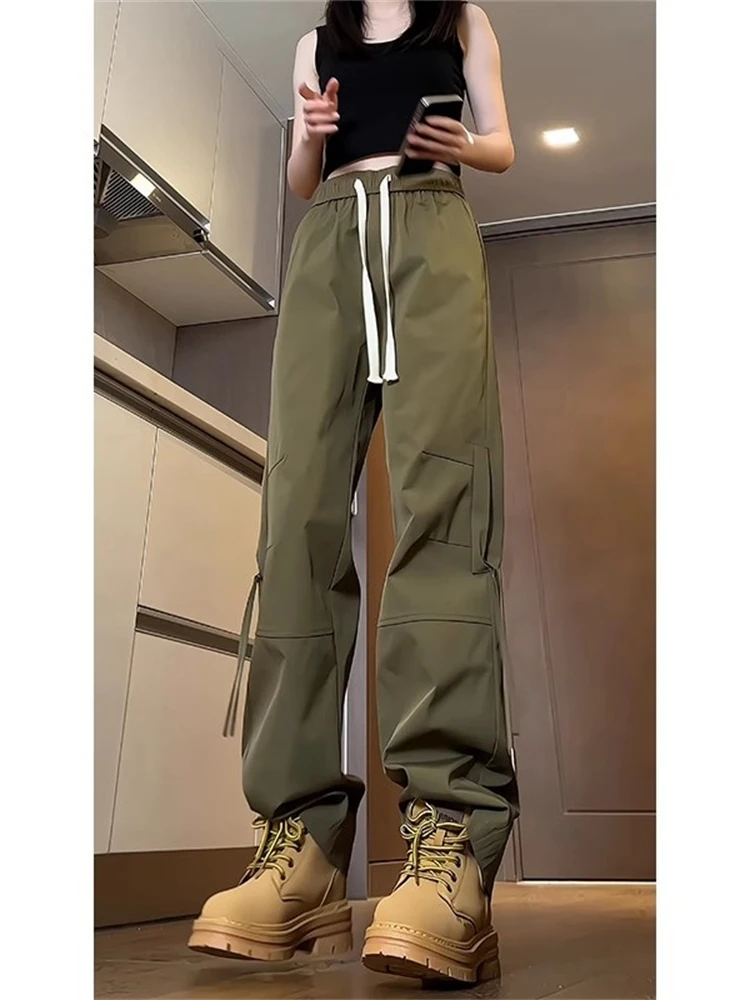 

Military een Men's Workwear Trousers Spring Side Zipper Outdoor Waterproof Hiking Pants Casual Loose Fit Faion Brand