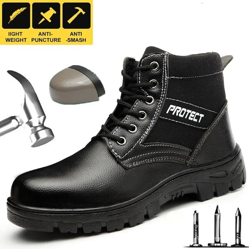 Mens Boots Special Forces Combat Steel Head Safety Boots Outdoor Work Male Shoes Climb Mountains Cross Country Sport Men's Shoes