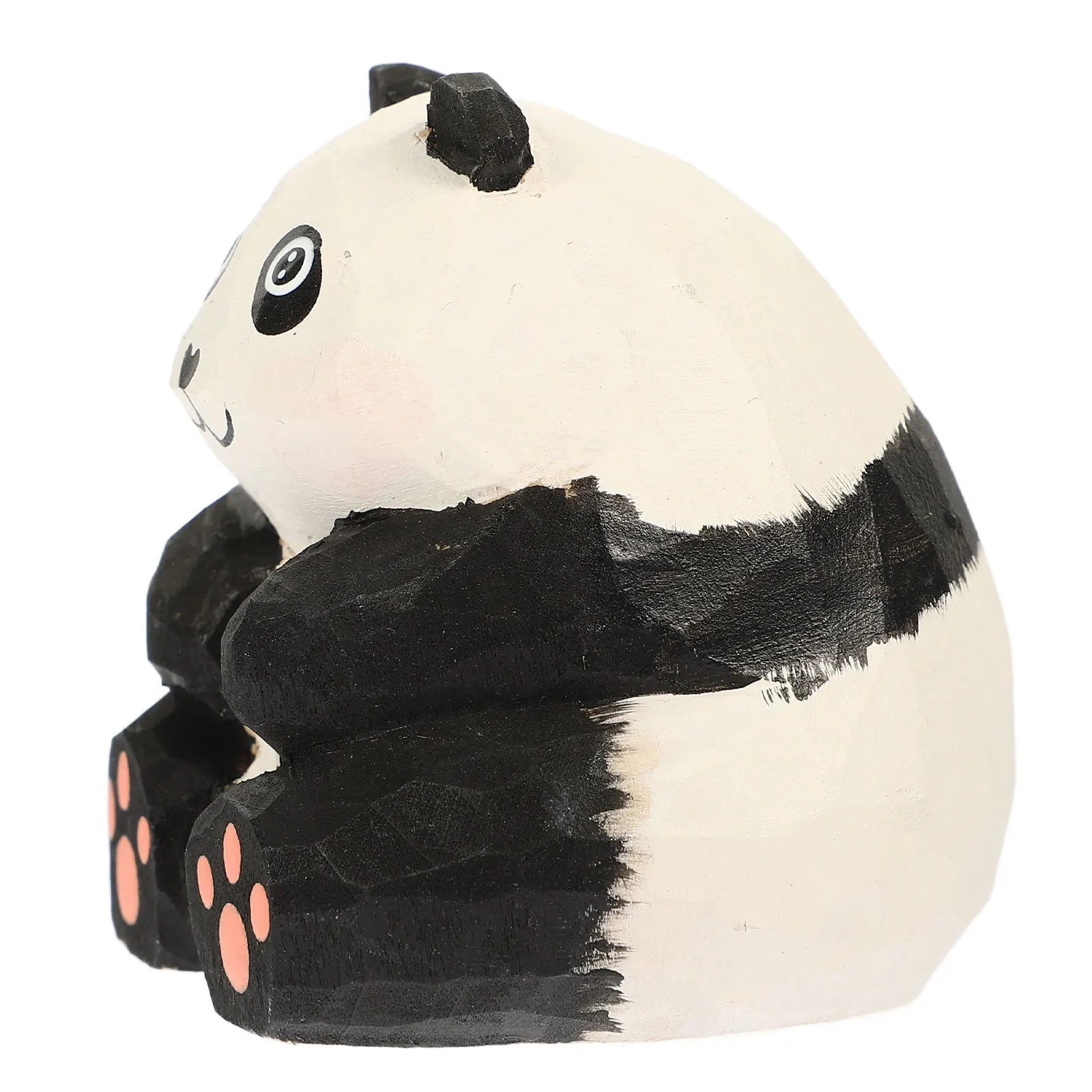 

Bear Wooden Ornaments Cartoon Panda Animal Statue Home Decor Bears Decoration