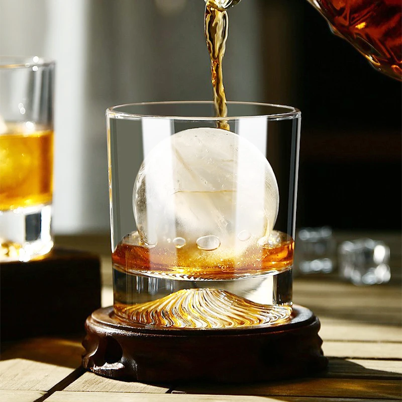 HeY LiLac 290ml Transparent Crystal Glass Baroque Style Tumbler Vintage Glass Cup Decorative Drinking Cup