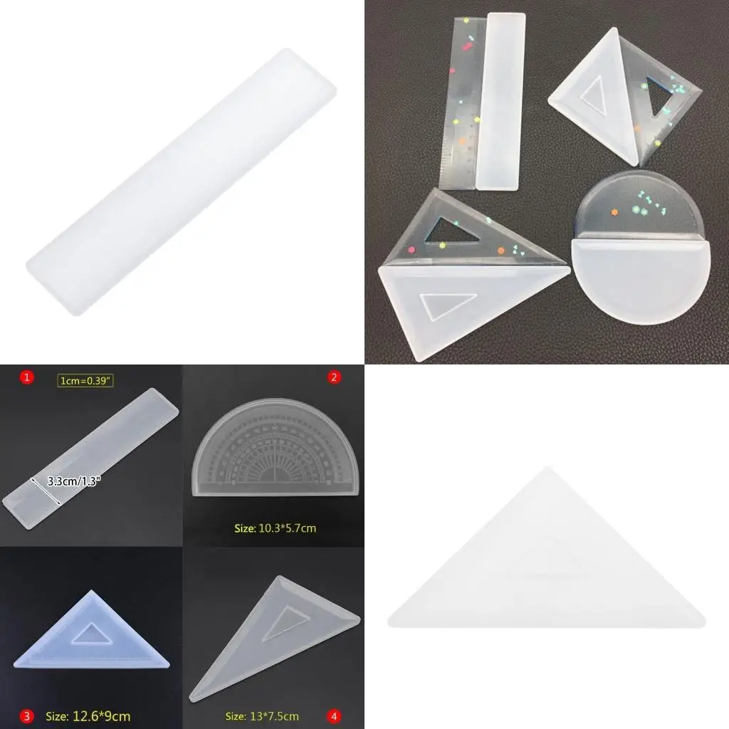 

R1WE Semircle Rectangle 45/60 Треугольники Силиконовая форма для ювелирных изделий эпоксид