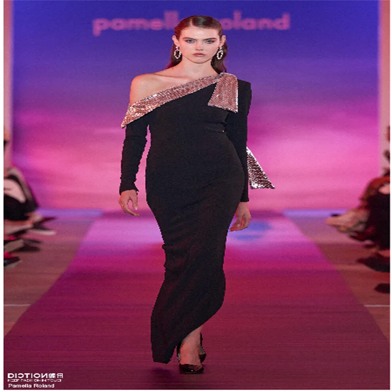 

Black Sexy Dresses Woman Full Sleeves Party Dresses Costumes Dresses for Evening Dresses for Formal Occasions Customized