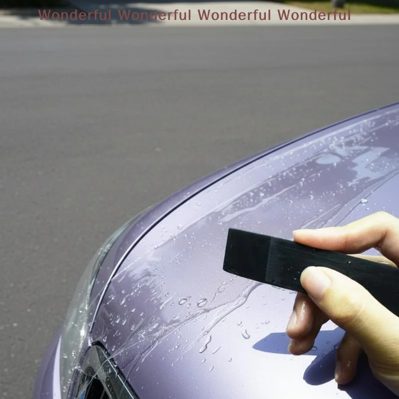 TPU Car Window Tint Scraper Squeegee Tool Flexible Vehicle Film Remover For DIY Paint Protection Film Application 2 Sizes