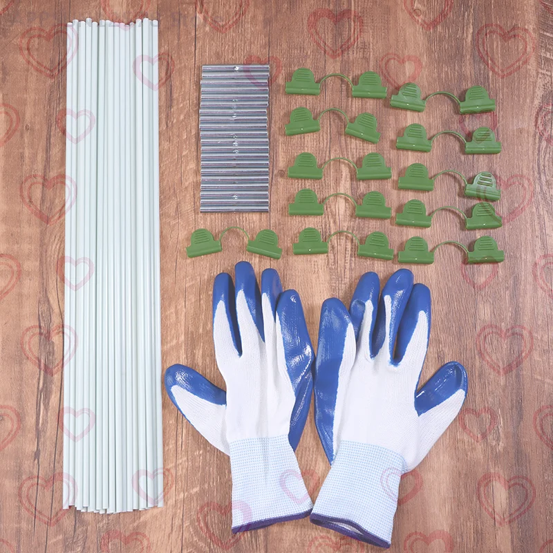 

Greenhouse Hoop and Netting Kit Fiberglass Support Frames for Garden Tunnels, Raised Beds, and Plant Protection