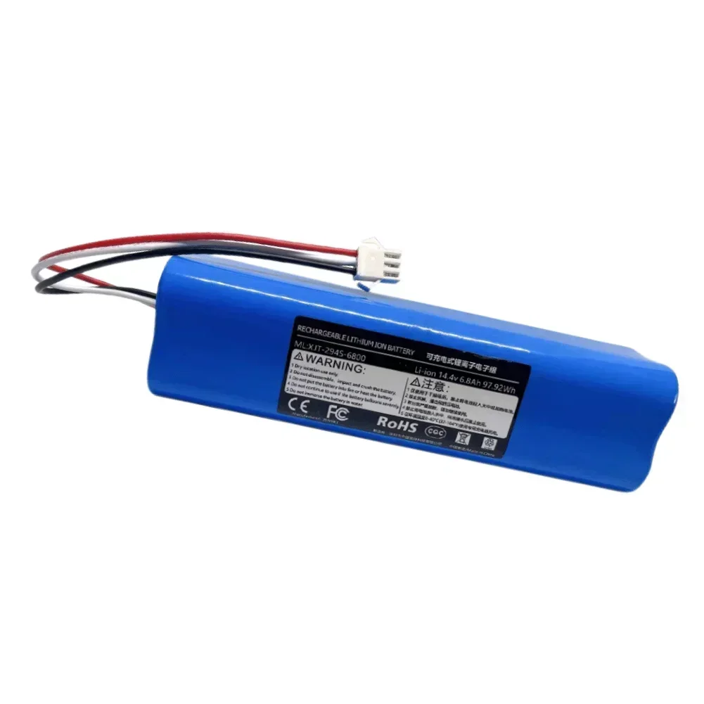 14,4 V 6800 mAh, adatto per Lydsto R1, Rodmi Eve Plus, M7 Pro, M8 Pro, M9, U6, batterie ricaricabili originali per aspirapolvere