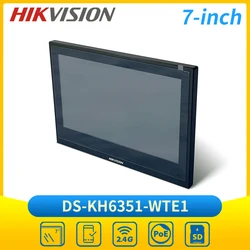 Hikvision-ワイヤレス屋内ビデオステーション,IPインターホンモニター,Poe,7インチ,DS-KH6351-WTE1, Wi-Fi