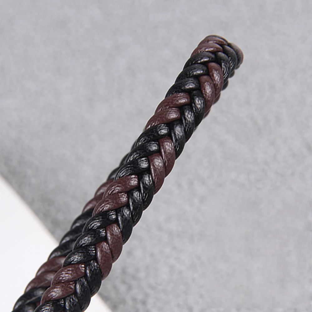 2meters PU Leather Cord 6mm/8mm Flat Braided Cord for Bracelet Jewelry Making DIY Necklace Bracelet Accessories