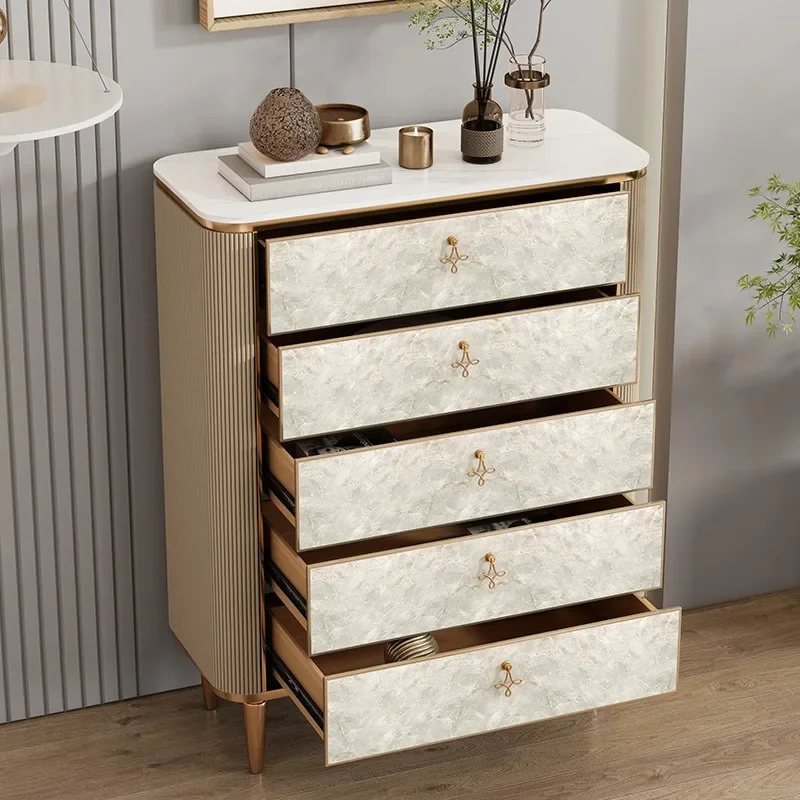 خزانة ذات أدراج لغرفة النوم، خزانة تخزين بأدراج من الخشب الصلب الراقية، خزانة بأدراج لغرفة المعيشة الحديثة والبسيطة