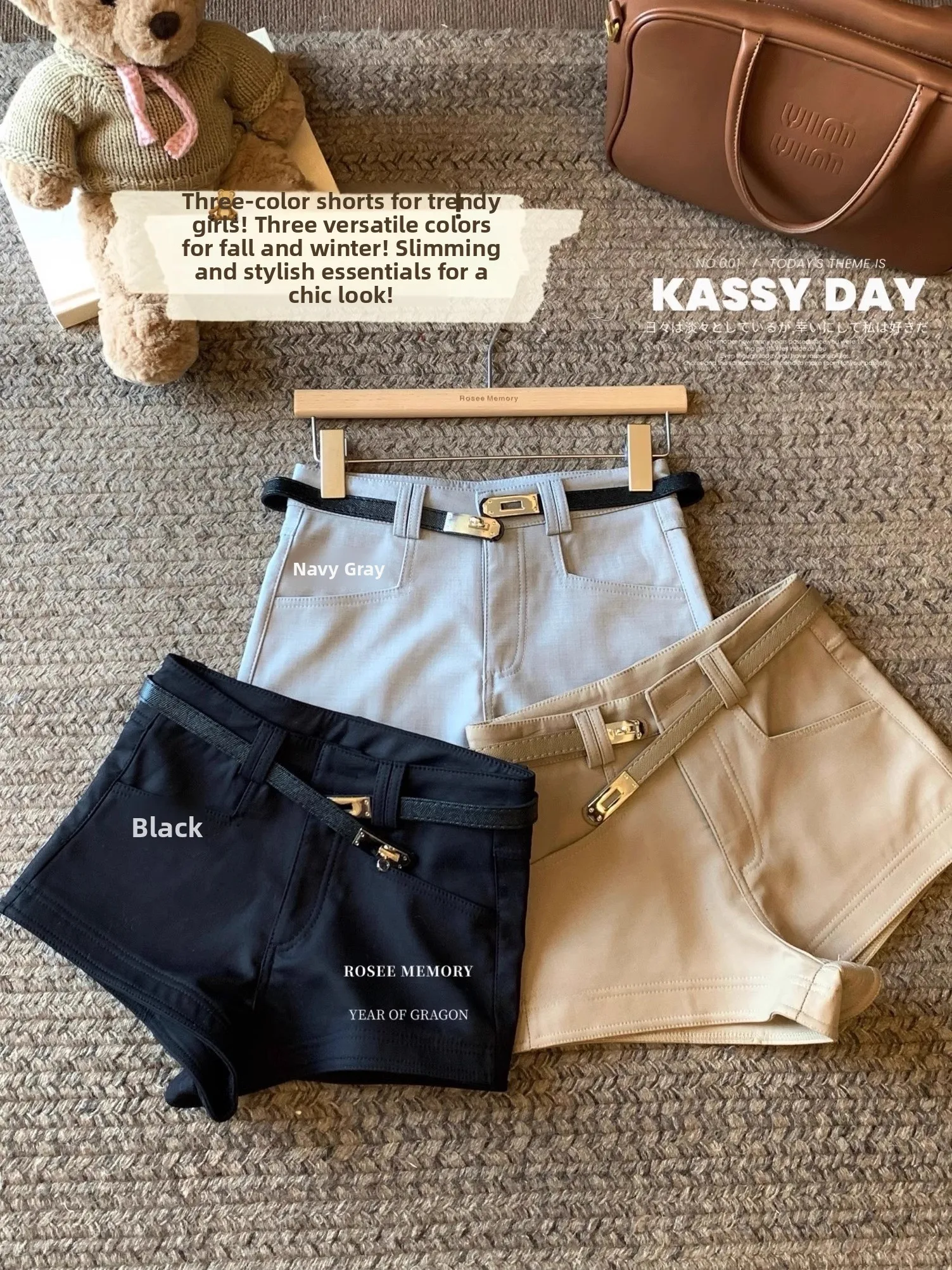 

Khaki Slim Straight Short Pants Women Summer New High Waist Wrap Body Hot Girl A-Line Hot Pants Wear Resistant Straight Leg J...