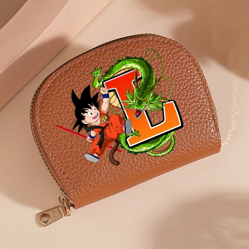 

Dragon Ball Wallets Anime Son Goku Billfolds Cartoon Letter Multi-card Slot Folding Card Holders Boys Girls Short Coin Purses