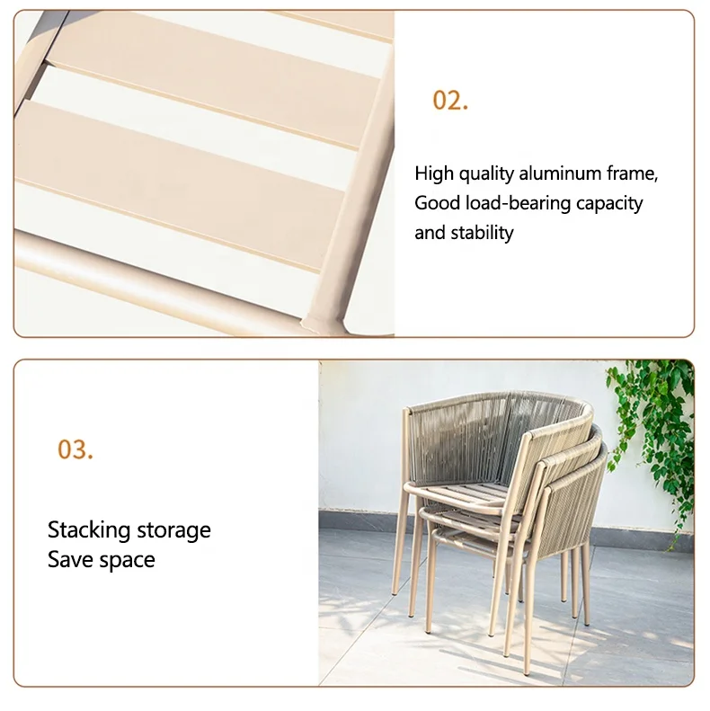 #s for Factory Supplier Low Price Wholesale Patio Furniture Chair Aluminum Frame PE Rattan Weaving Outdoor Chair for Garden*