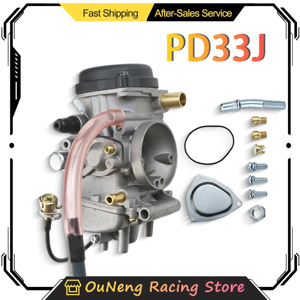 

PD33J Carburetor For Yamaha Grizzly 350 400 450 Big Bear 400 Kodiak 400 450 Wolverine 350 450 YFM250 YFM350 YFM400 YFM450