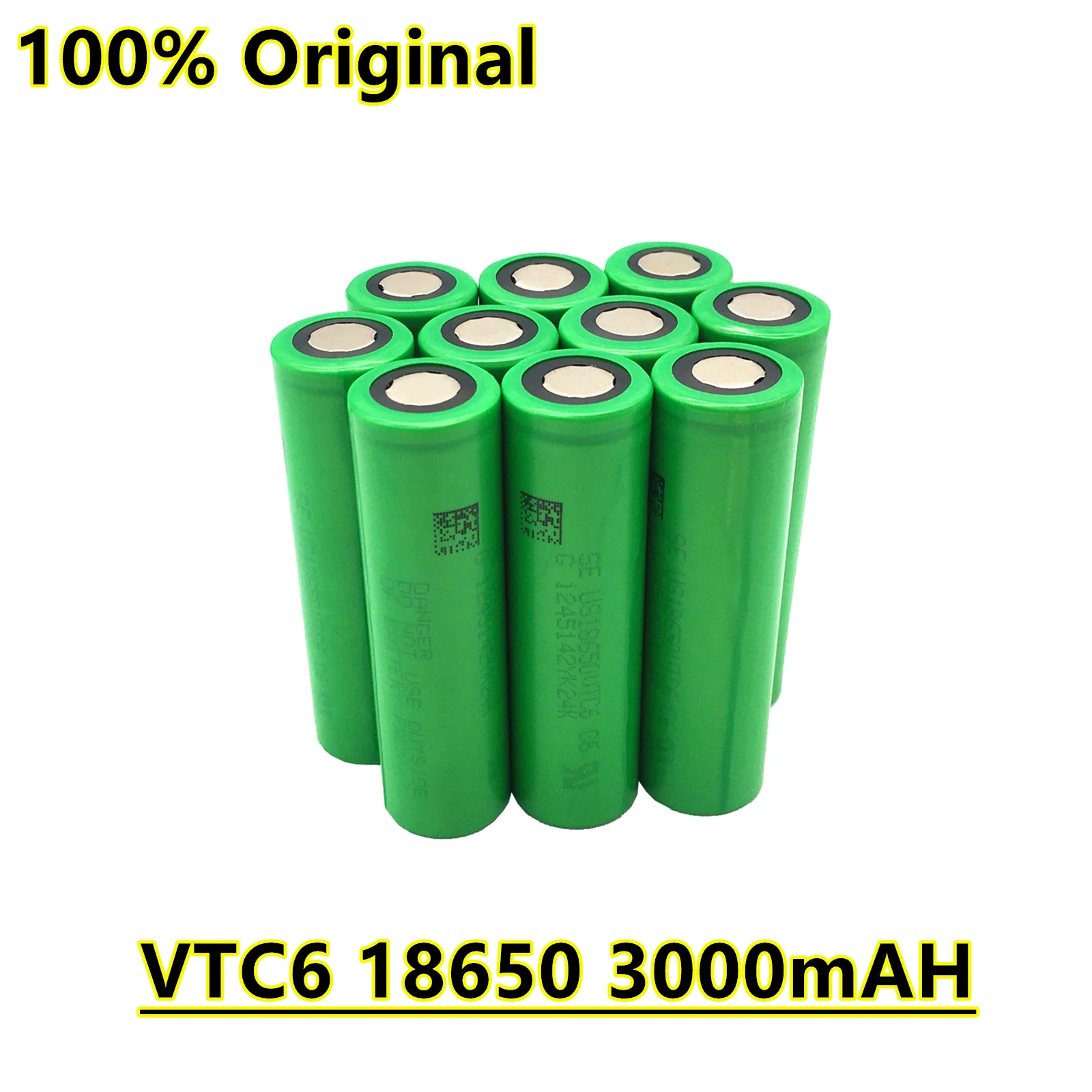 Oryginalna bateria 18650 VTC6 3.7V 3000mAh 18650 akumulator bateria do elektronicznego papierosa 30A latarnia zabawki narzędzia