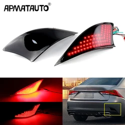 2Pcs LED Bumper Reflector Lights For 2014-2020 Lexus IS250 IS350 IS200t IS300, Function as Tail, Brake & Rear Fog Lamps