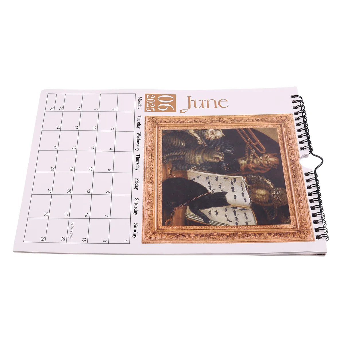 حار! 2025 القطط القرون الوسطى التقويم غريب القطط التقويم مضحك جدار التقويم هدايا السنة الجديدة للديكور المنزل