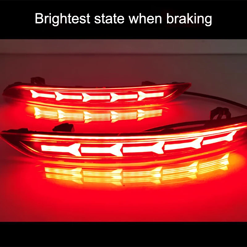 For Geely New Emgrand 2024 2023 MK4 4th Modification of LED Brake Lights Car Rear Bumper Lights Accessories Automobiles Parts