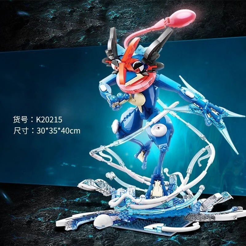 blocchi-da-costruzione-pokemon-giocattoli-assemblabili-modelli-super-charizard-e-ash's-frogadier-puzzle-regali-ideali-per-ragazzi