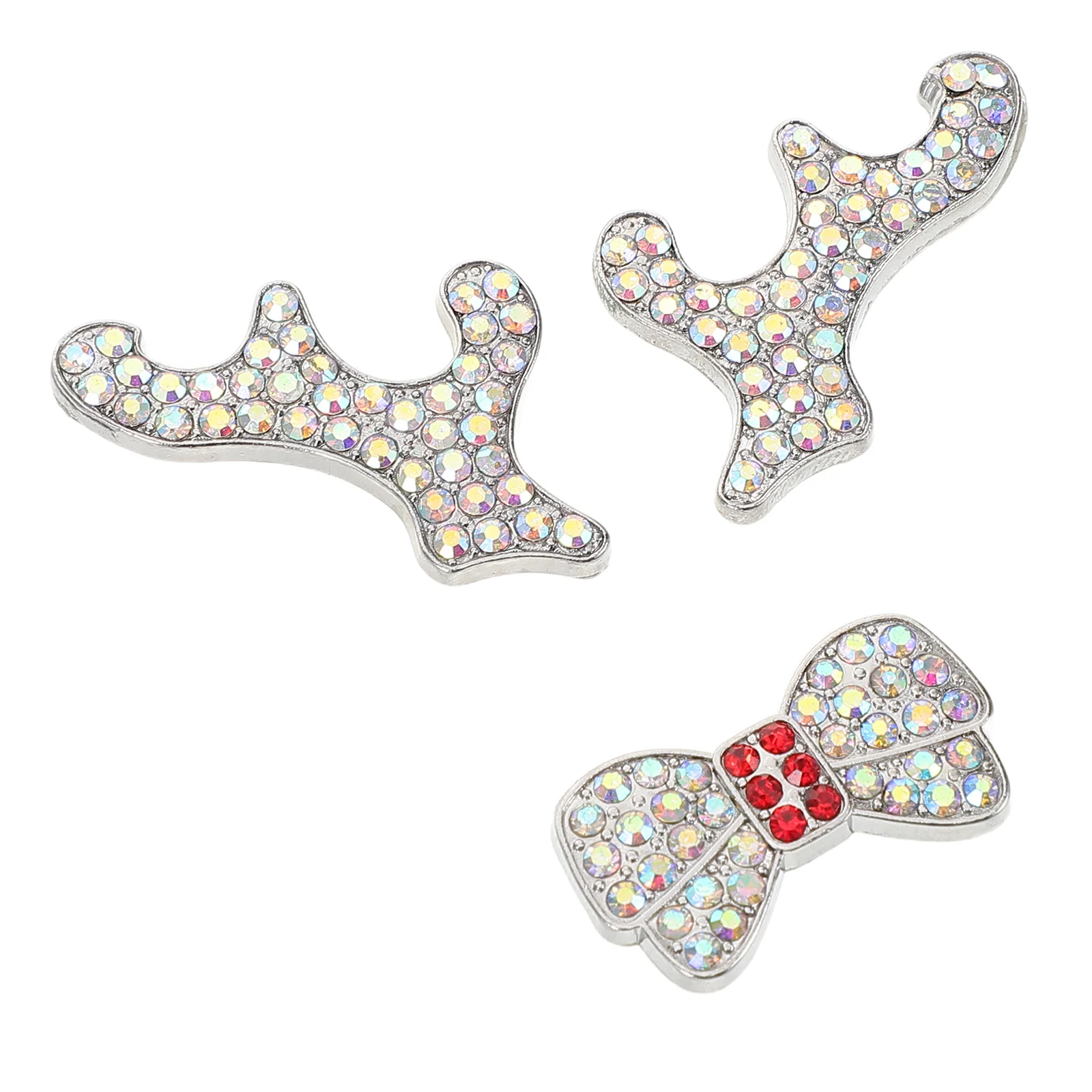

Dazzling Rhinestone Car Decal Unique Antler Design Easy Apply Self-Adhesive Interior Decoration Shiny Automotive Stickers