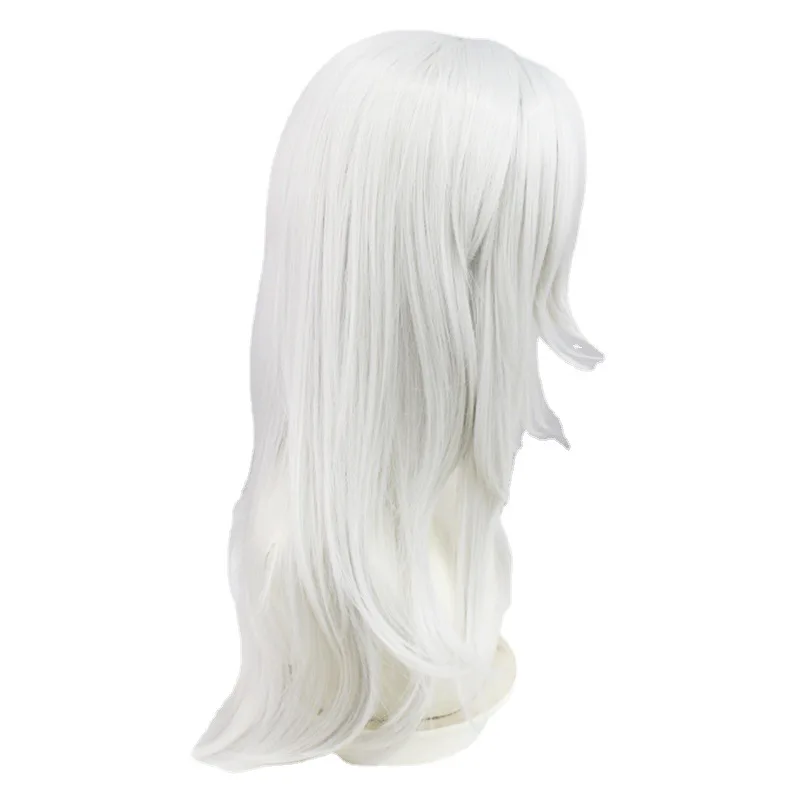 Genshin impacto cyno cosplay peruca prata cabelo longo para homens e mulheres halloween masquerade festa prop cosplay acessórios