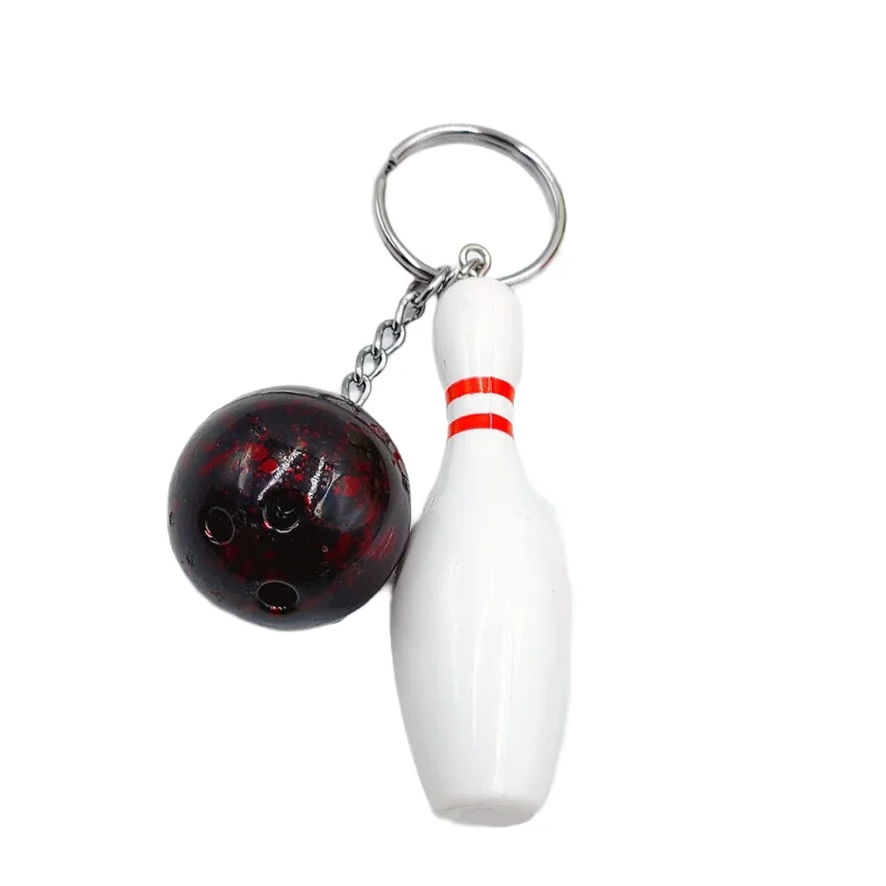 Bowling-Pin-Schlüsselanhänger, modische Sport-Schlüsselanhänger, Handtaschen-Charms, Handtaschen-Taschen-Charms, Sport-Party-Geschenke, Geschenke für Bowling-Enthusiasten – Detail 6