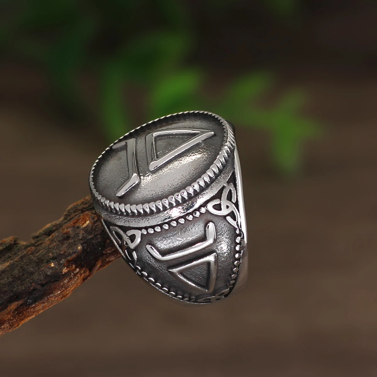 Slavs Veles Slavic Ring Men Stainless Steel Amulet Jewelry