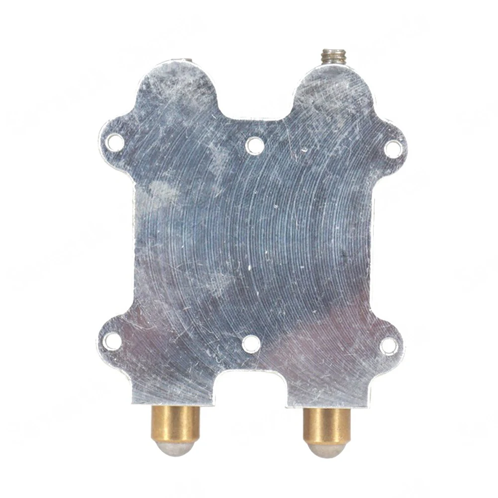 Brass Double Tremolo Bridge for Electric Guitar For Stabilizer Stopper Device with Arming Adjuster and Vibrato Pull Plate