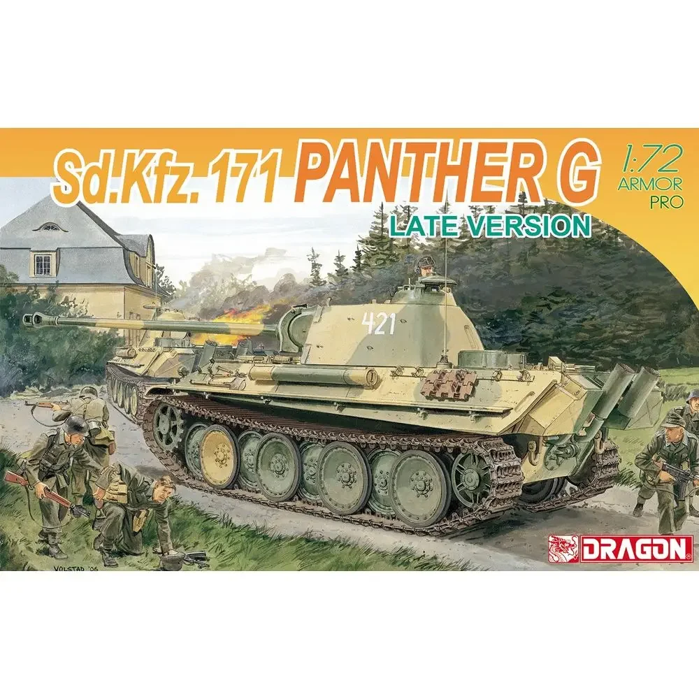 

DRAGON 7206 1/72 Немецкая версия Sd.Kfz.171 Panther G Late — комплект масштабной модели