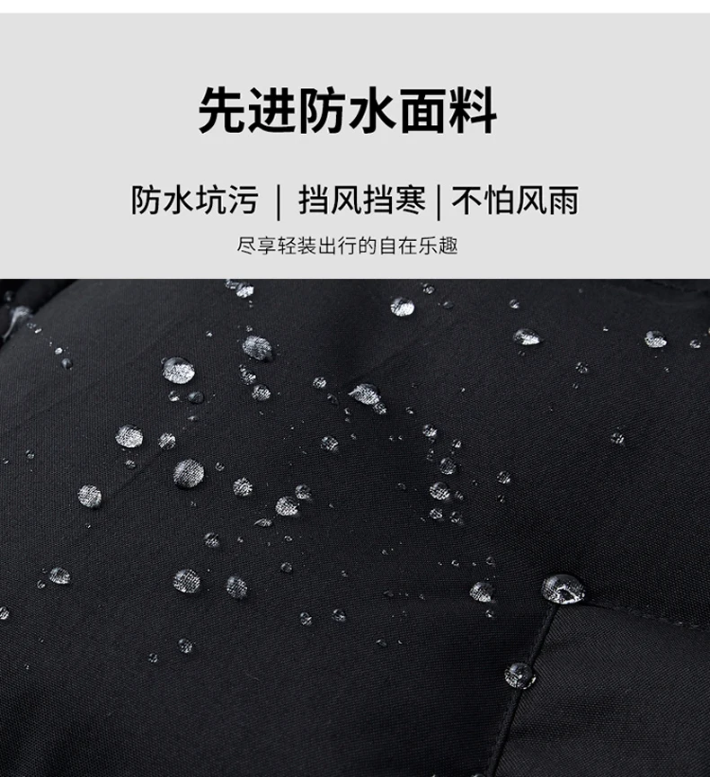 Male Solid Color Stand Collar Cotton Jacket Men Windproof Winter Thick Warm Parka Coat Men's Cotton Coat Thick Mens Warm Clothes