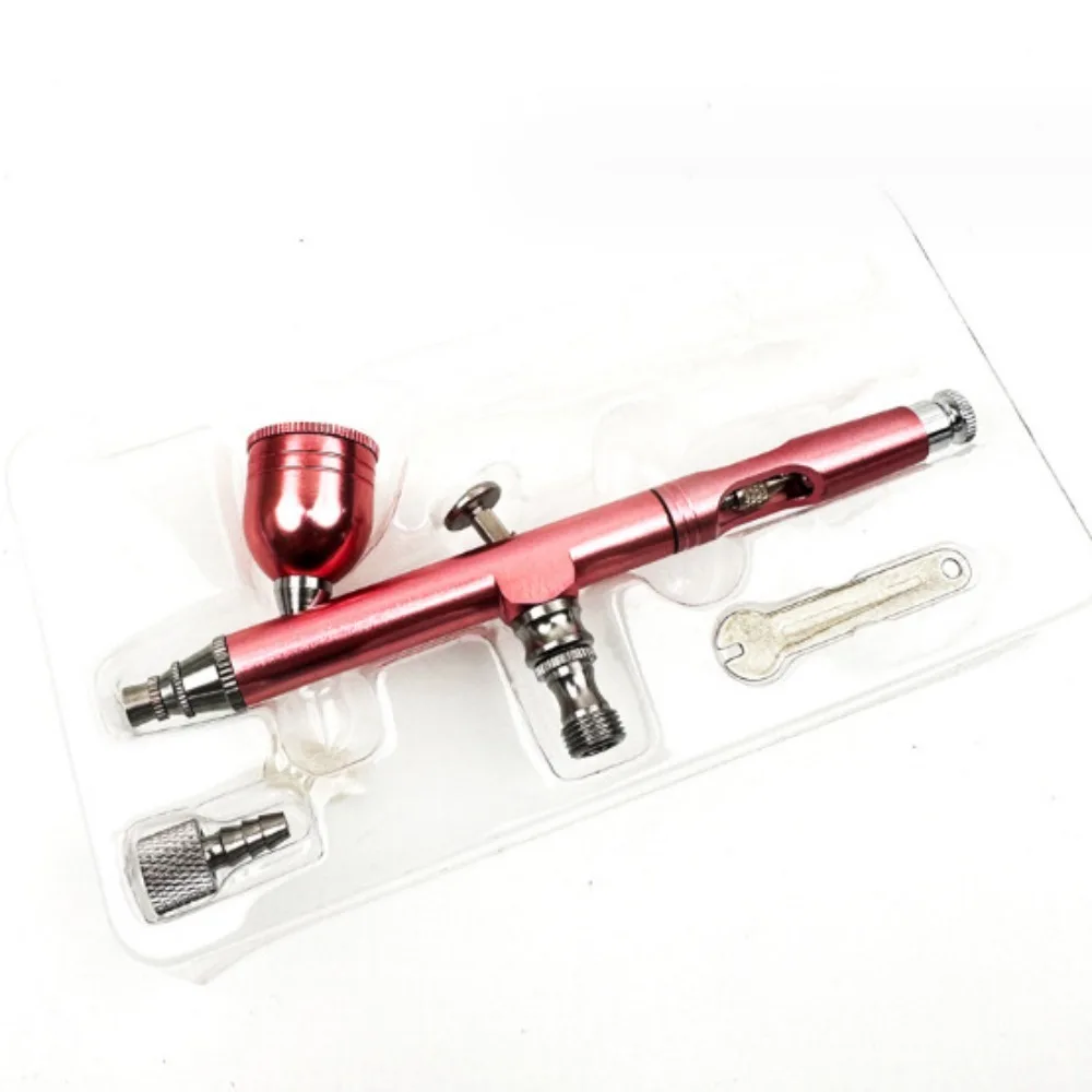 Dual Action Gravity Nail Art Airbrush Kit Handheld 0.3mm Nozzle Spray Airbrush Durable Portable Nail Art Paint Tattoo Tool Set