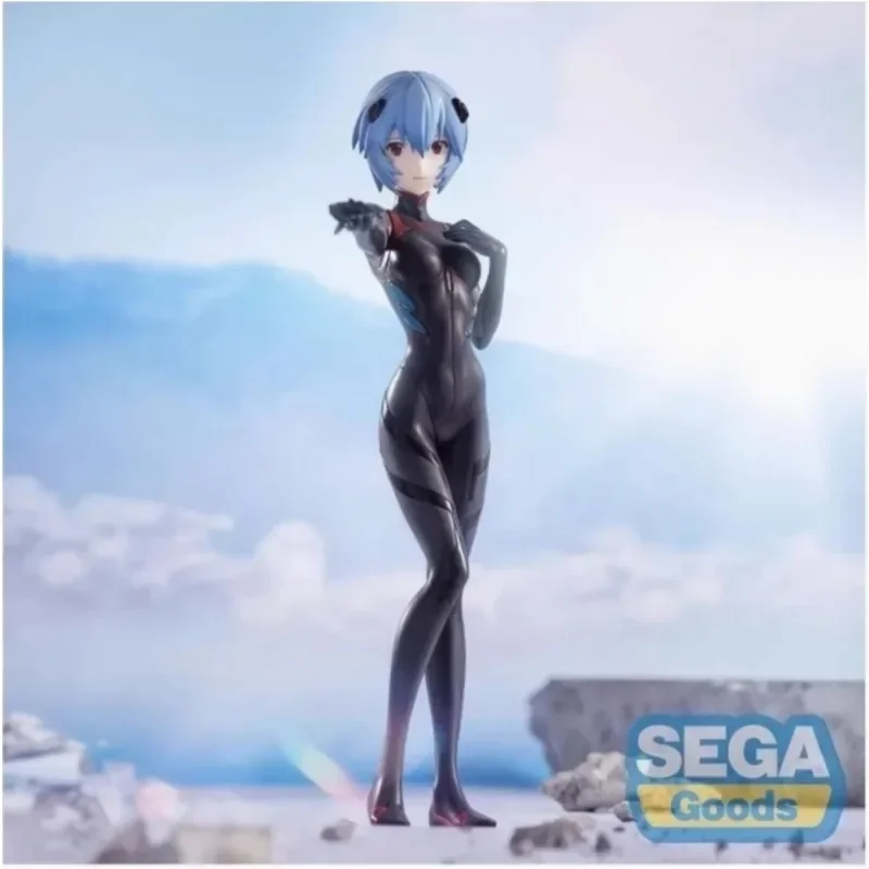 SEGA Original Rebuild of Evangelion Figurka anime Ayanami Rei Racing Queen Długie włosy Figurka akcji Zabawki dla dzieci Prezent Kolekcjonerski