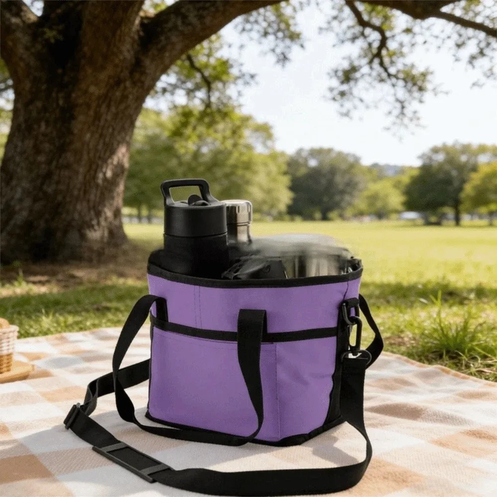 Leak Proof Vehicle Drink Carrier Bag Durable Material Portable Auto Beverage Organizer Wear-Resistant Easy Clean
