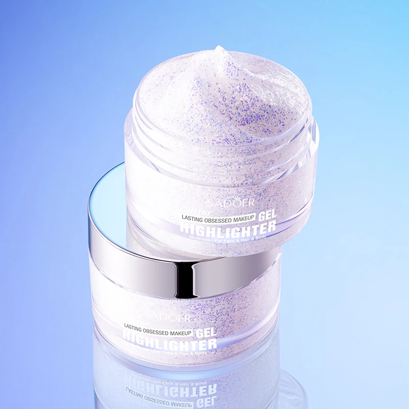 

Shimmer Glitter Mashed Potatoes Highlighter Shine Highlighter Gel Body Natural Makeup Contour and Glitter Brighten Face Mak L3C7