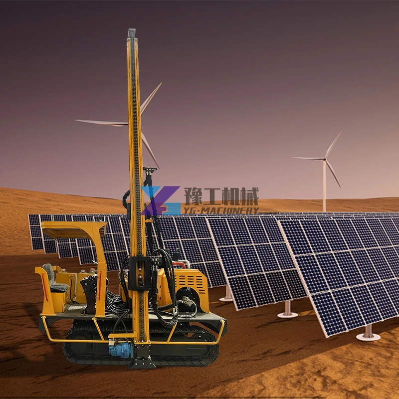 Fast Shipping Screw Piles Bore Pile Drilling Machine Ground Screw Solar Pile Driver Machine
