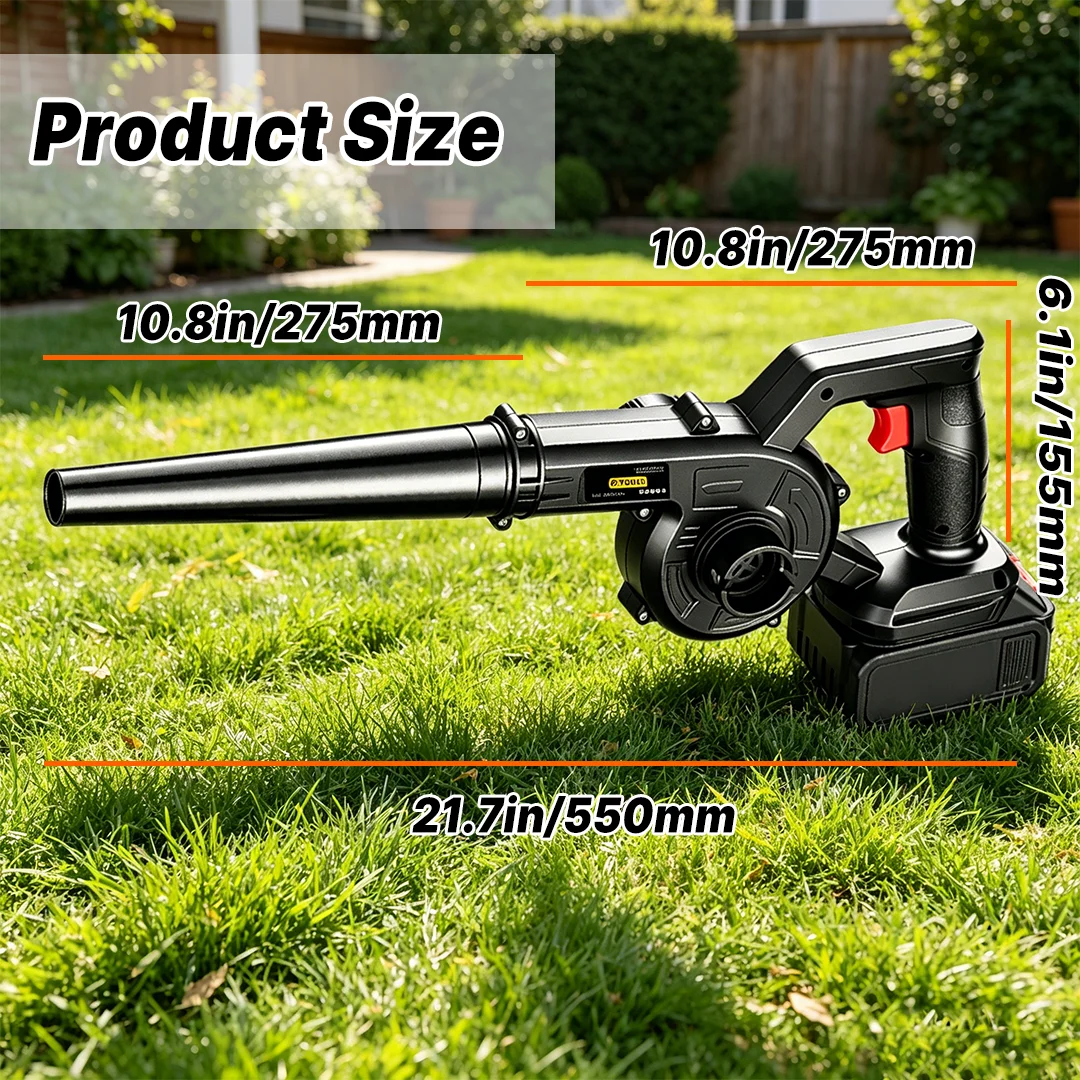 TOVIA 2IN1 Cordless Electric Air Blower Dust Collector Computer Cleaning Tool Compatible with Makita Battery Power Tools