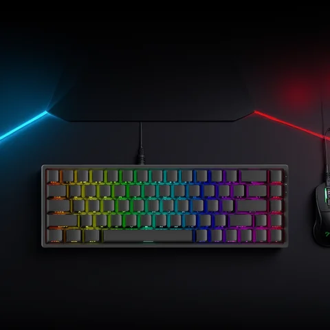 MonsGeek FUN68 HE Mechanical Keyboard 65% Magnetic Switch Rapid Trigger 0.005mm 8K ARGB Type-C/2.4g&BT Wireless Gaming Keyboard