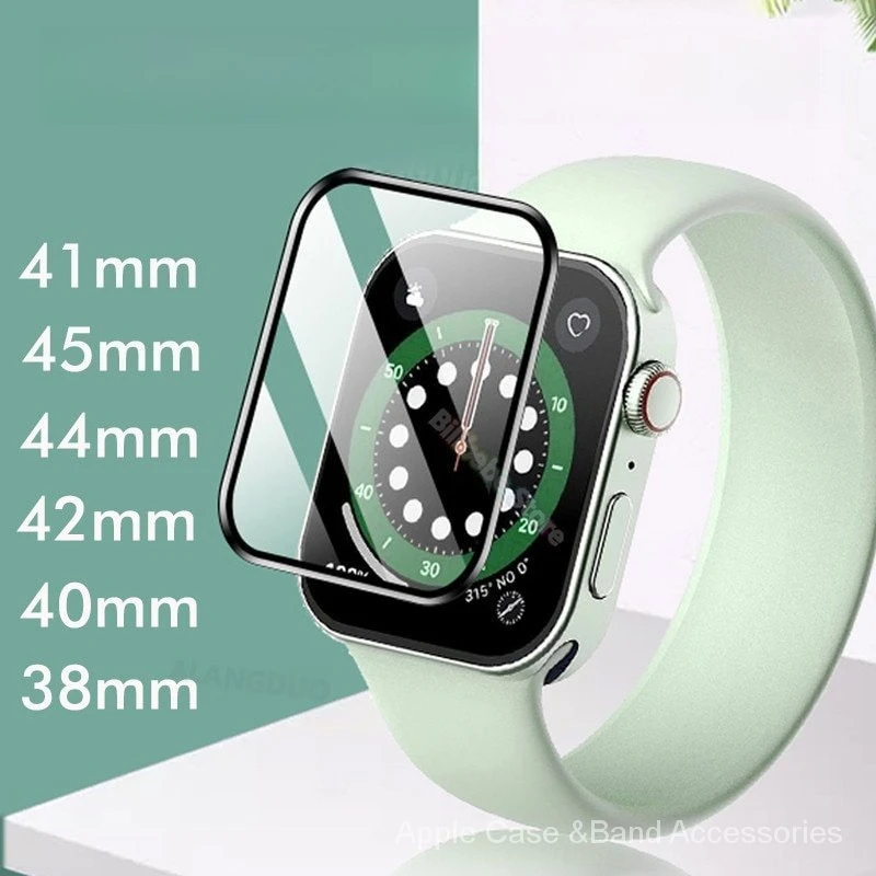 3D Cover Curved Screen Protector Film for Apple Watch Series 7 8 9 10 11 41mm 45mm 6 SE 5 4 40mm 44 mm iWatch Tempered Glass