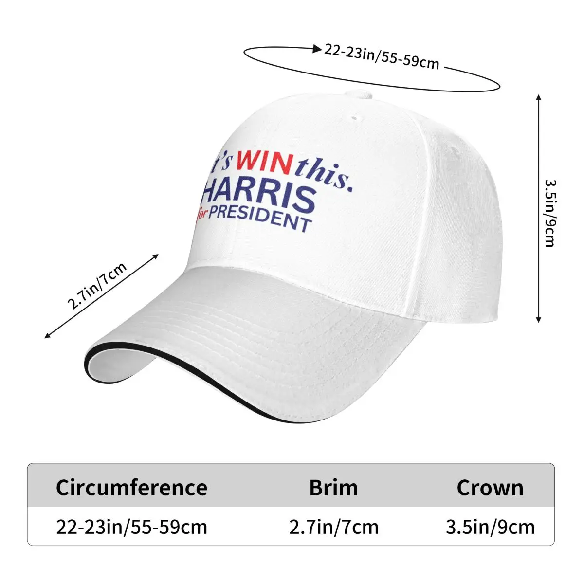 Kamala Harris 2024 Baseball Caps Fashion Men Women Hats