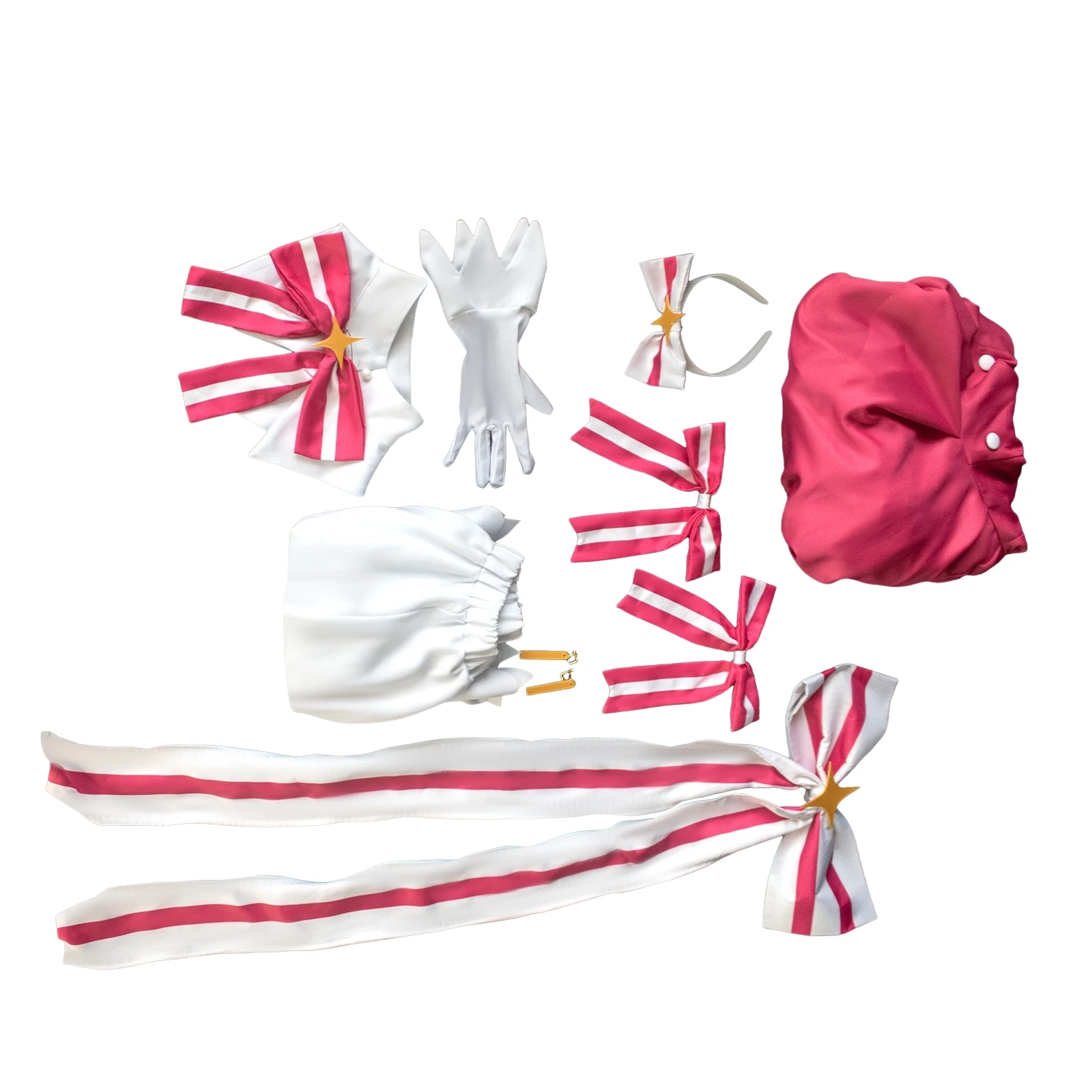 Retry Now Miku Cosplay Costume Wig Pink Dress Magic Wand Prop Project SEKAI Anime Uniform Halloween Party Outfit Women Girls view 3