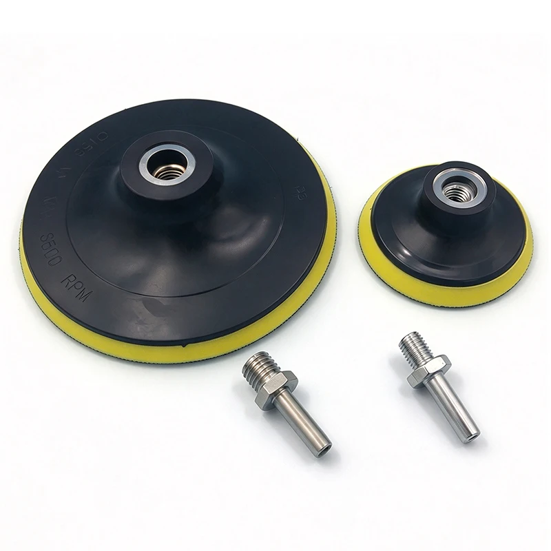 3/4/5/6/7 Inch M10 M14 Rubber Hook and Loop Backing Pad Sanding Disc Backing Pad Polishing Machine Accessories